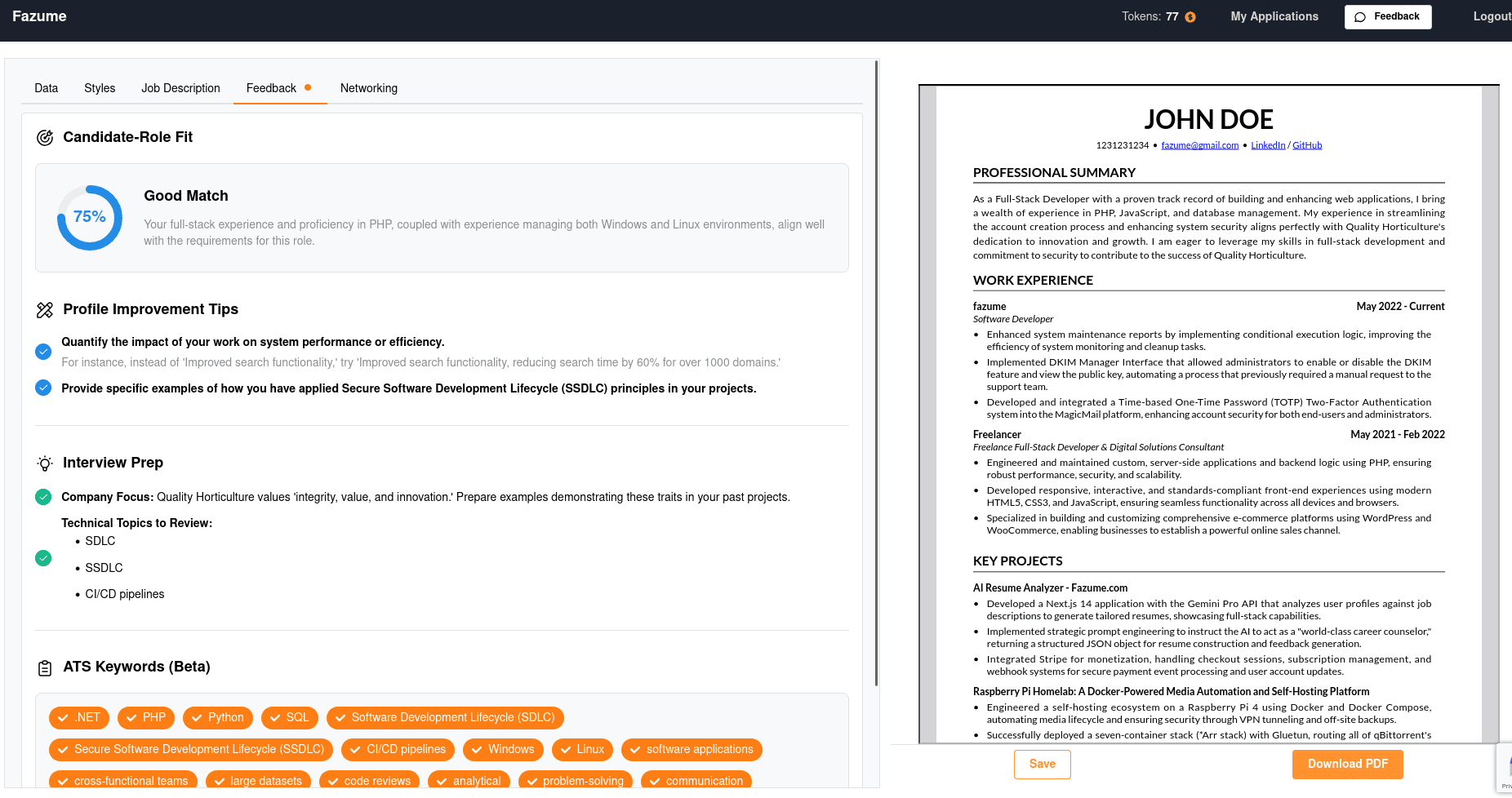 fazume screenshot of the fazume review tips and tricks